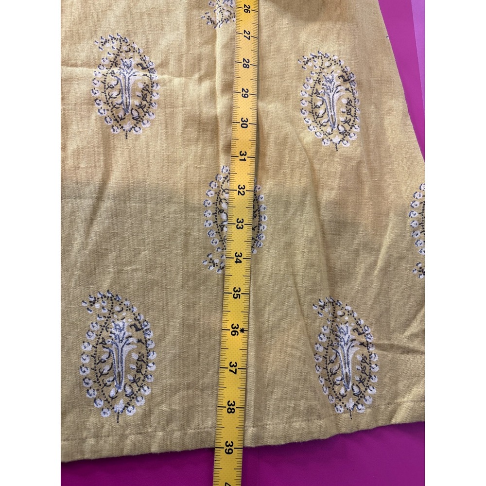 Dhani‎ by Avaasa Yellow Paisley Print Midi Dress Kurta Size M Indian Festivities - Picture 9 of 9